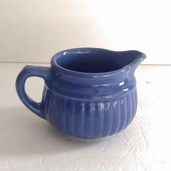 VNTG. Cobalt blue creamer with USA stamp. - Picture 4 of 6